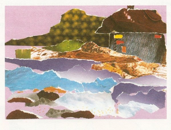 Аппликация пейзаж из цветной бумаги