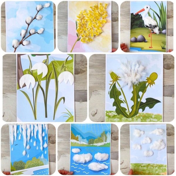 Аппликация Весна