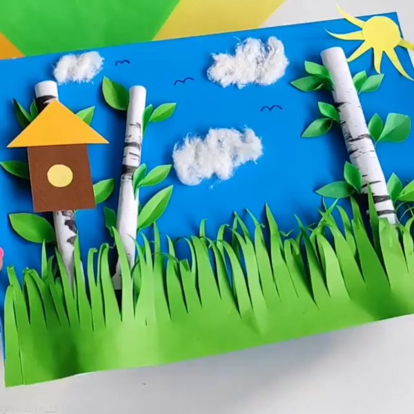 Аппликация Весна