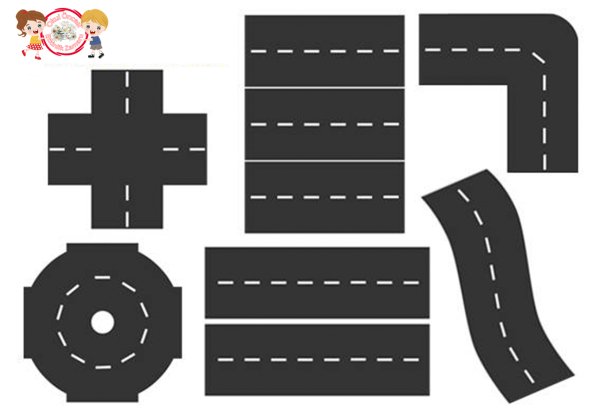 Дорога для машинок шаблон