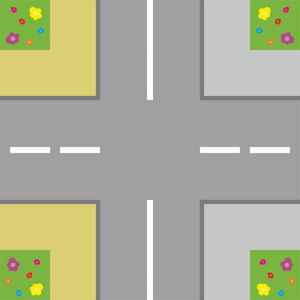 Перекресток дорога