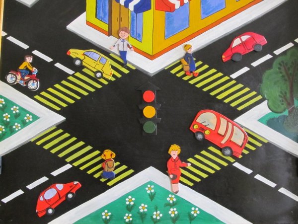 Макет перекрестка