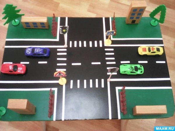 Макет перекрестка для детского сада