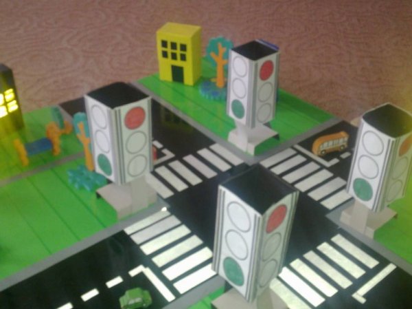 Макет перекрестка для детского сада