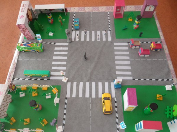 Макет дороги для детского сада