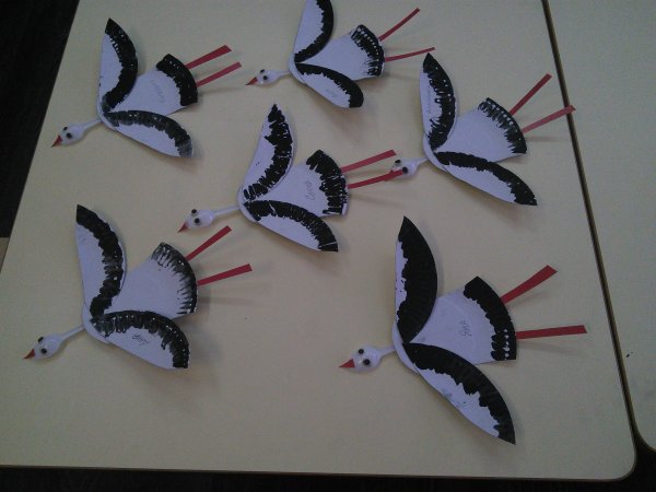 Конструирование перелетные птицы подготовительная группа