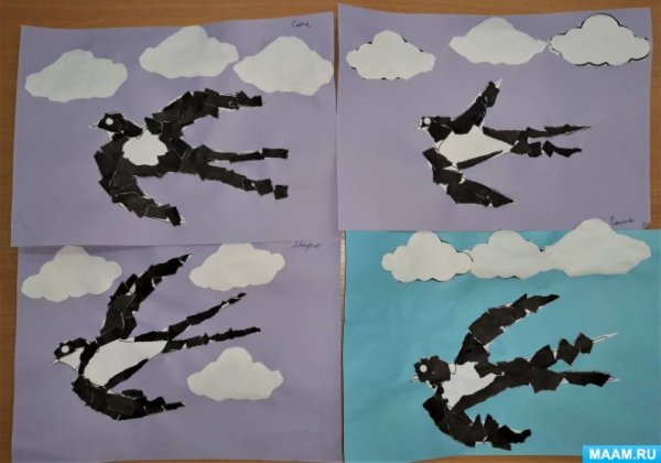 Аппликация в подготовительной группе