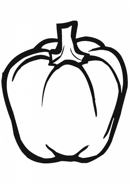 Раскраска перец болгарский