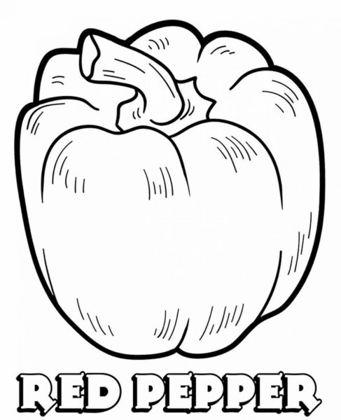 Перец раскраска для детей