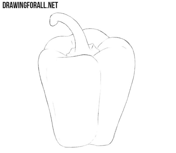 Нарисовать перец болгарский