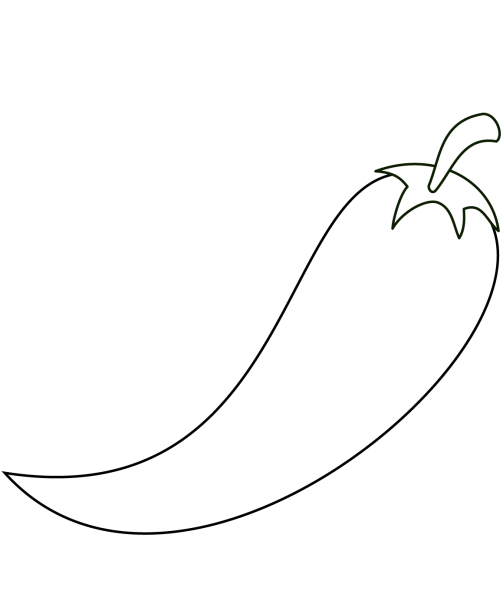 Трафарет перец