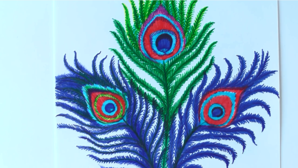 Жар птица перья Лыкова подготовительная группа