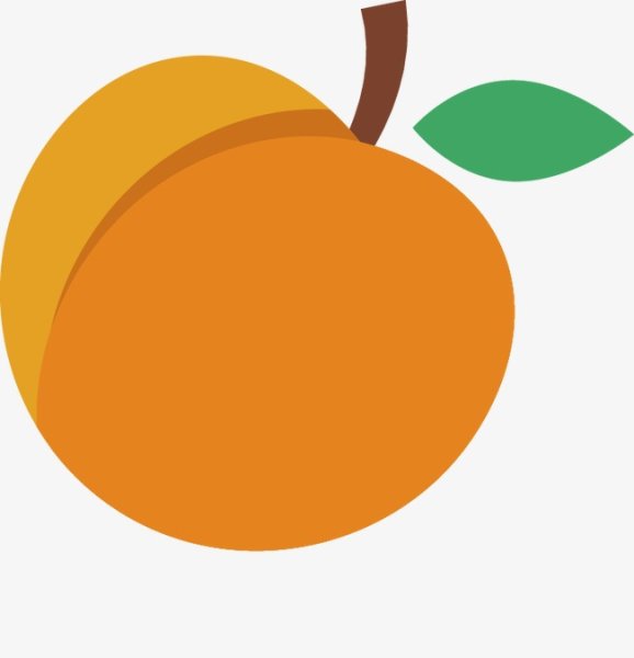 Персик вектор