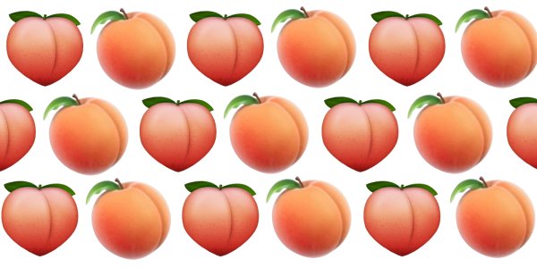 Персик эмодзи