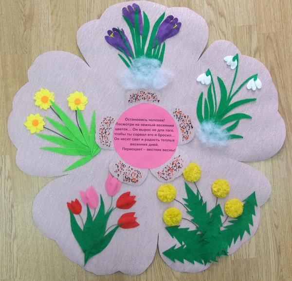 Первоцветы поделки для детей