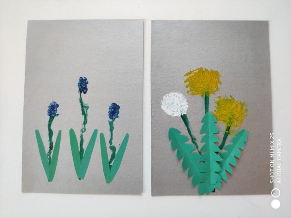 Первоцветы поделки для детей