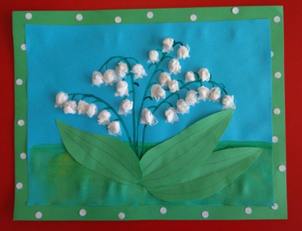 Аппликация на весеннюю тему