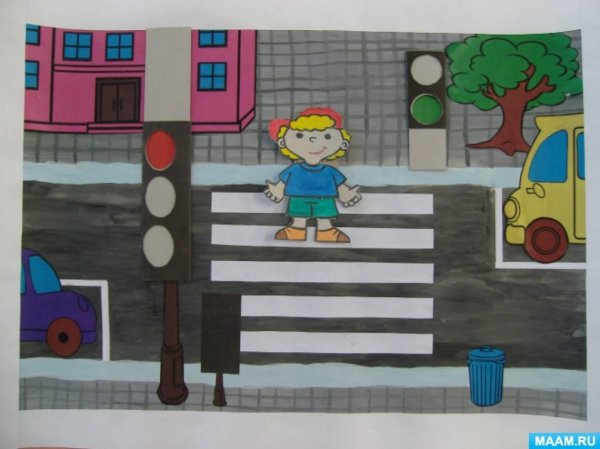 Рисунки детей по ПДД