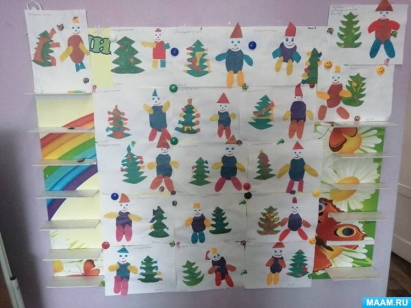 Петрушка аппликация в старшей группе