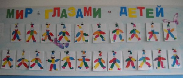 Аппликация клоун в старшей группе