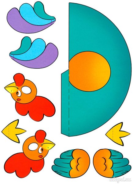 Аппликации для детей шаблоны