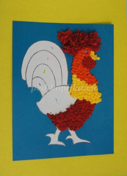 Торцевание петушок