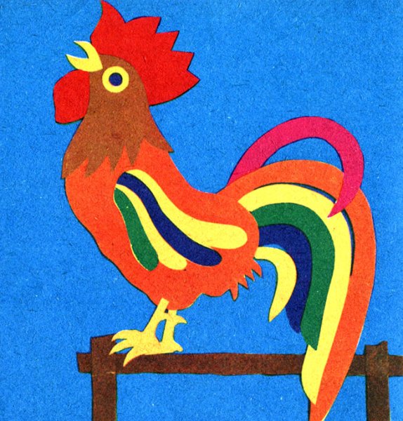 Поделка петушок для малышей