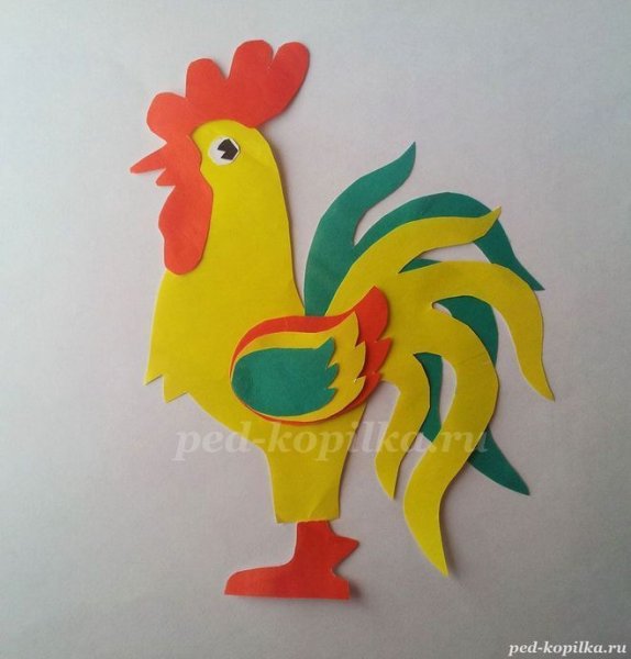 Аппликация петушок