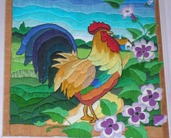 Пластилинография для детей петух