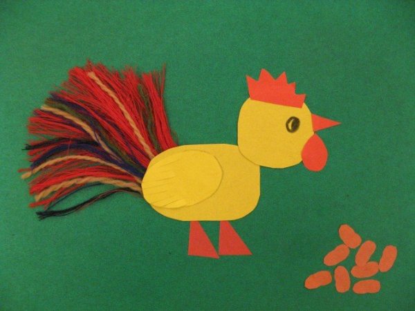 Аппликация петушок