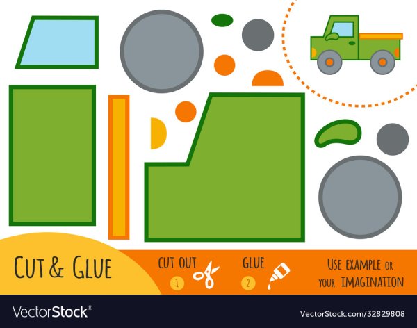 Шаблон аппликации Cut and Glue