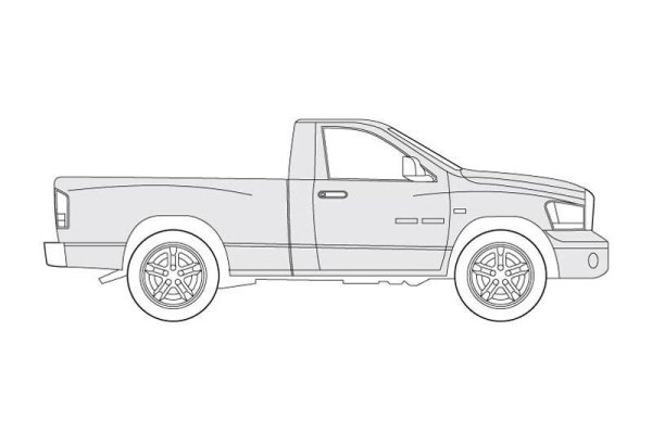 Dodge Ram Pickup чертеж