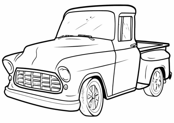 Раскраска пикап