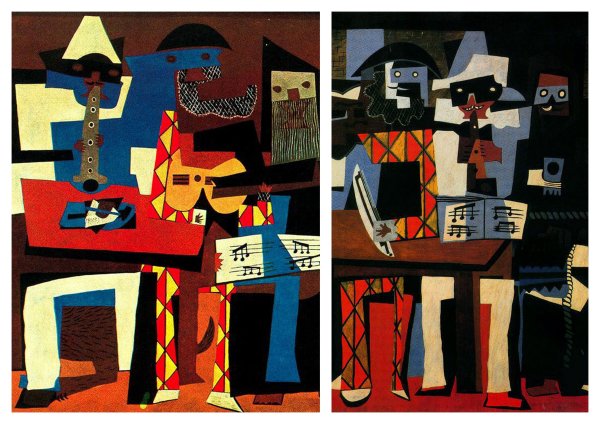 Пикассо кубистический коллаж