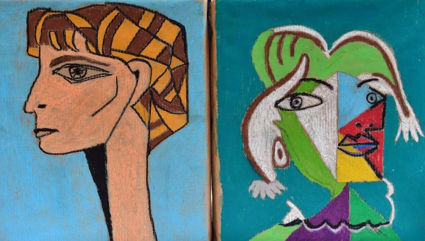 Портрет в стиле Пабло Пикассо