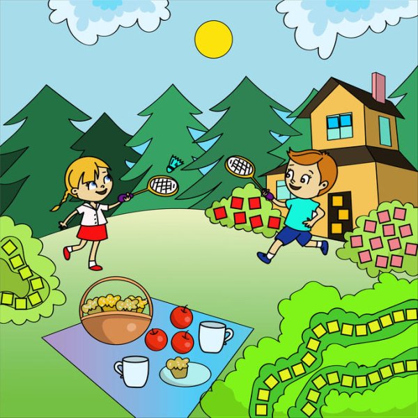 Аппликация для детей летние забавы