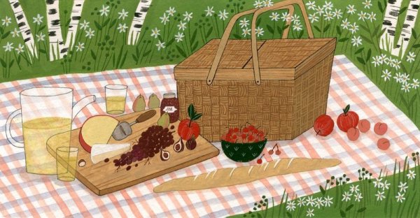Рисунок пикник на природе