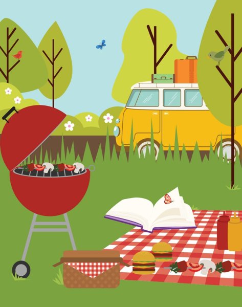 Пикник мультяшные