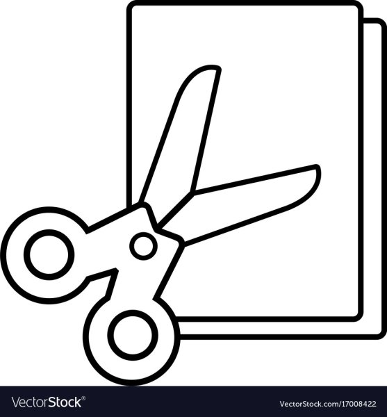 Бумага и ножницы раскраска