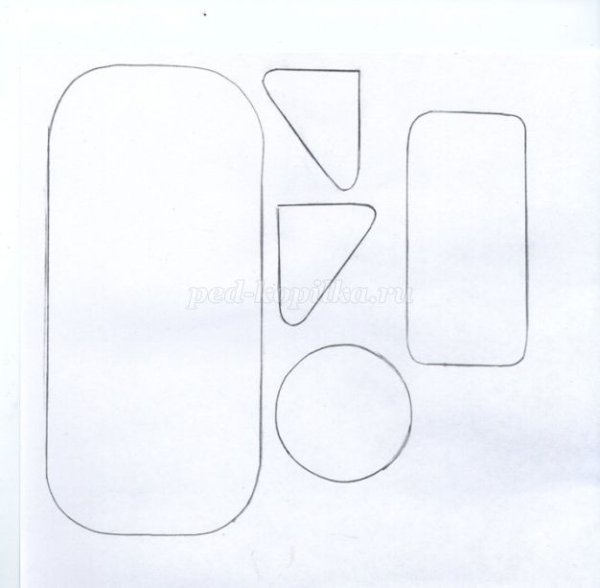 Светофор из фетра шаблоны