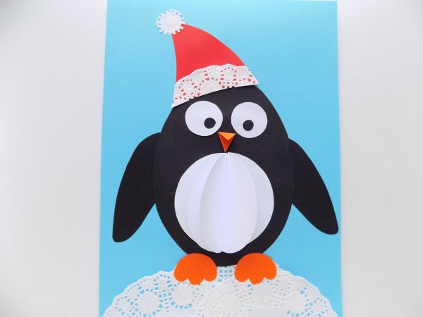 Объемная аппликация Пингвин