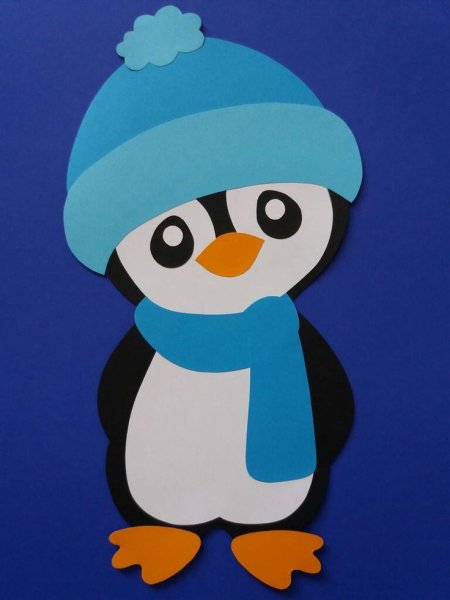 Пингвин аппликация для детей
