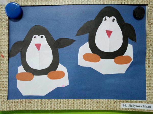 Аппликация Пингвин