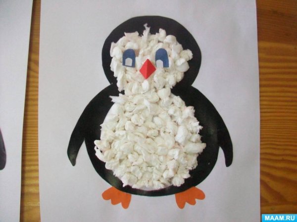 Пингвин из салфеток