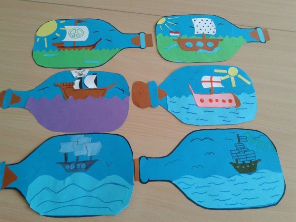 Аппликация корабль