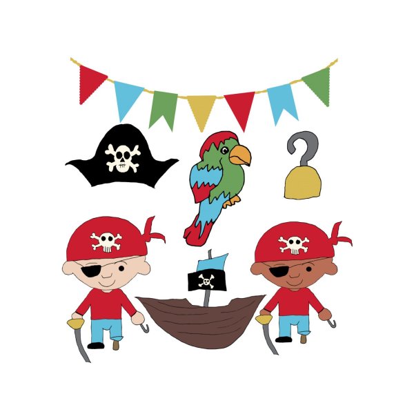 Аппликация пират