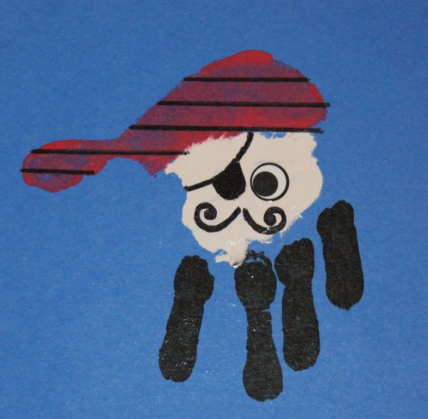 Аппликация на тему пираты