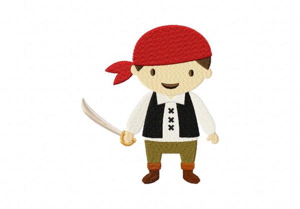 Аппликация пират для детей