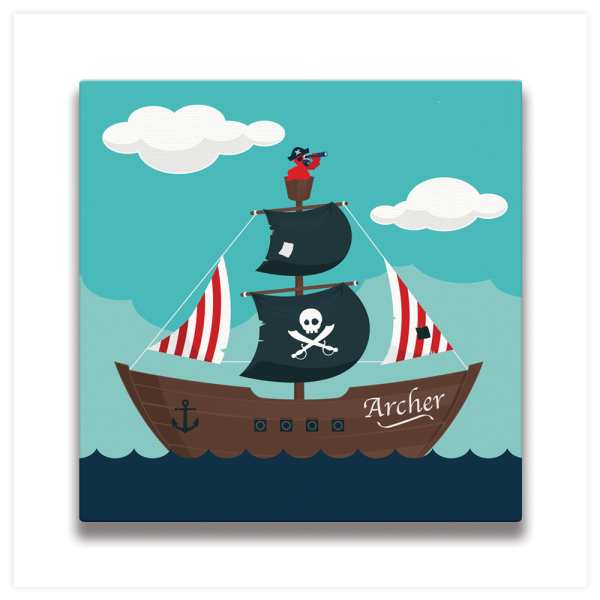 Пиратский корабль цветной