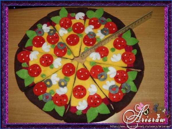 Пицца из бросового материала